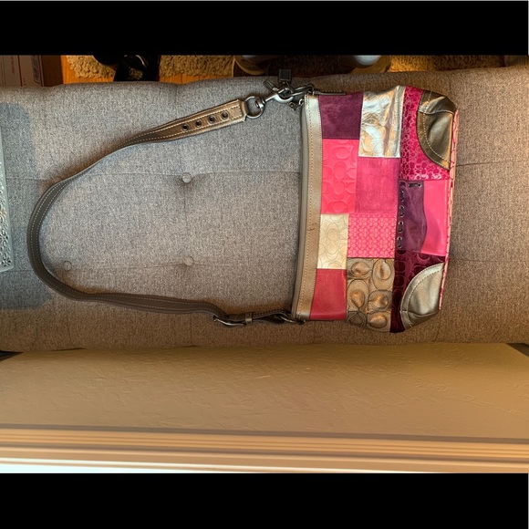 Coach Handbags - COACH HOLIDAY PATCHWORK PURSE